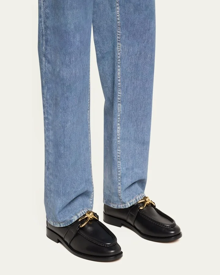 Men's Astaire Metallic Knot Napa Loafers - Image 2