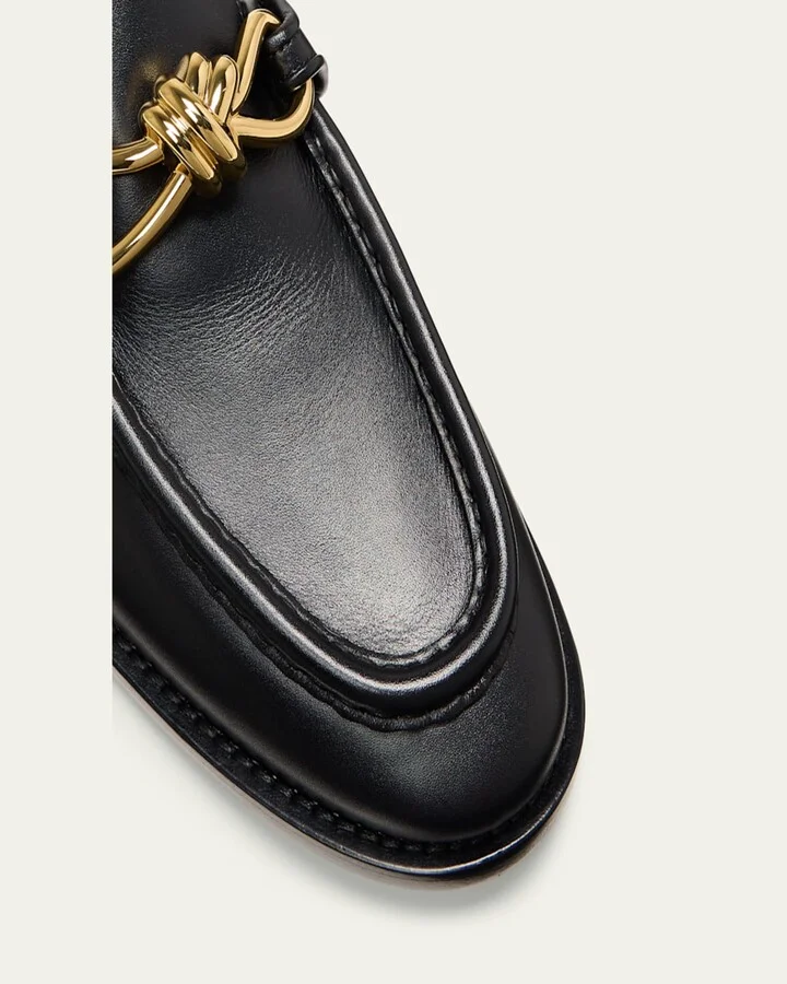 Men's Astaire Metallic Knot Napa Loafers - Image 5