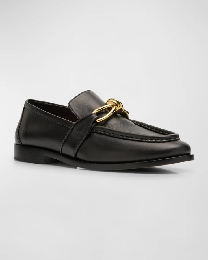 Men's Astaire Metallic Knot Napa Loafers - Image 3