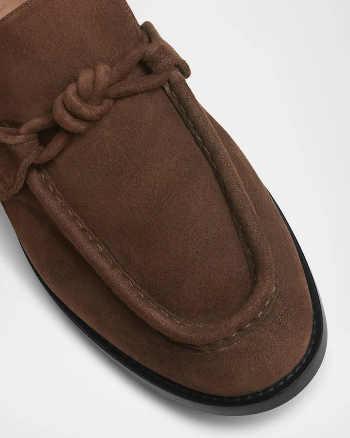 Men's Astaire Suede Knot Loafers - Image 2