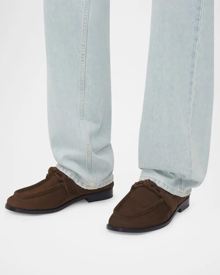 Men's Astaire Suede Knot Loafers - Image 6