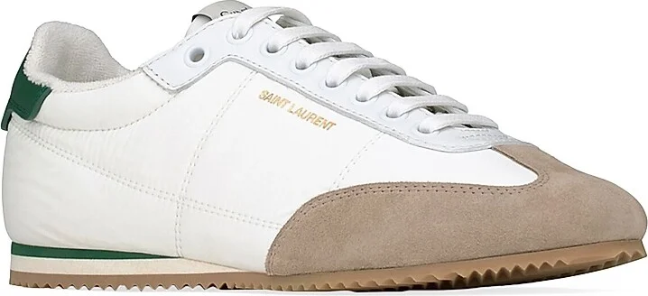 Men's Aston Sneakers in Leather and Nylon - White Grey - Size 8 - Image 2