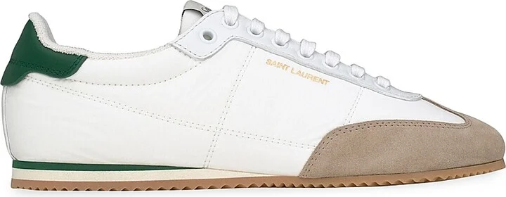 Men's Aston Sneakers in Leather and Nylon - White Grey - Size 8