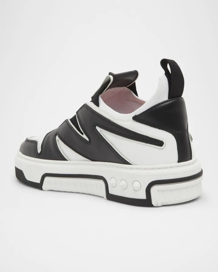 Men's Astroflash Mesh and Leather Low-Top Sneakers - Image 2
