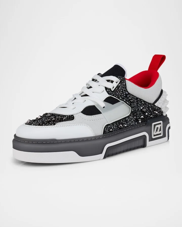 Men's Astroloubi Strass Eternity Low-Top Sneakers - Image 6