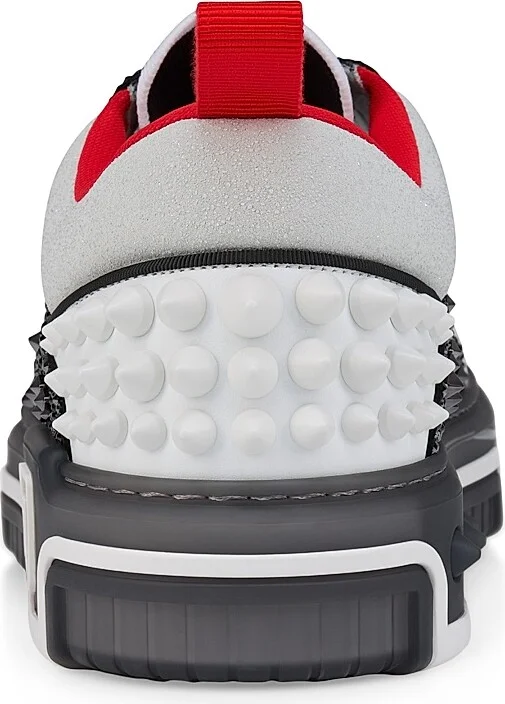 Men's Astroloubi Strass Eternity Sneakers - White Black - Size 8 - Image 3