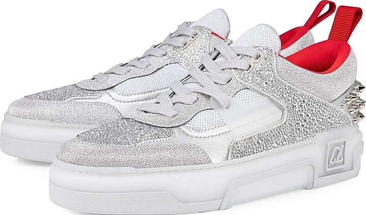 Men's Astroloubi Strass Sneakers - Silver - Size 8.5 - Image 2