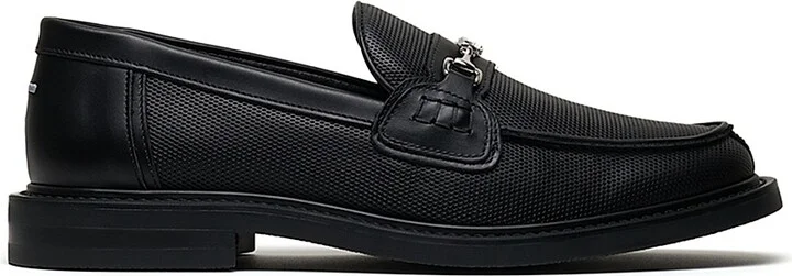 Men's Aten Leather Loafers - Black - Size 9