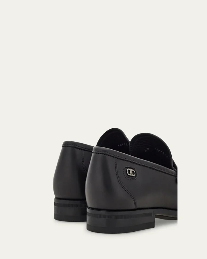 Men's Athen Leather Moc-Toe Penny Loafers - Image 3