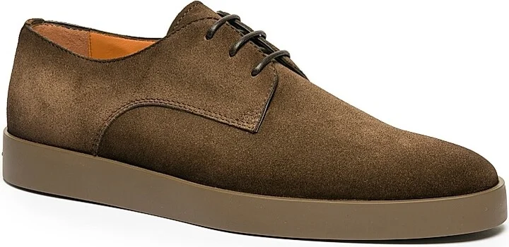 Men's Atlantis Suede Oxford Sneakers - Brown - Size 9 - Image 2