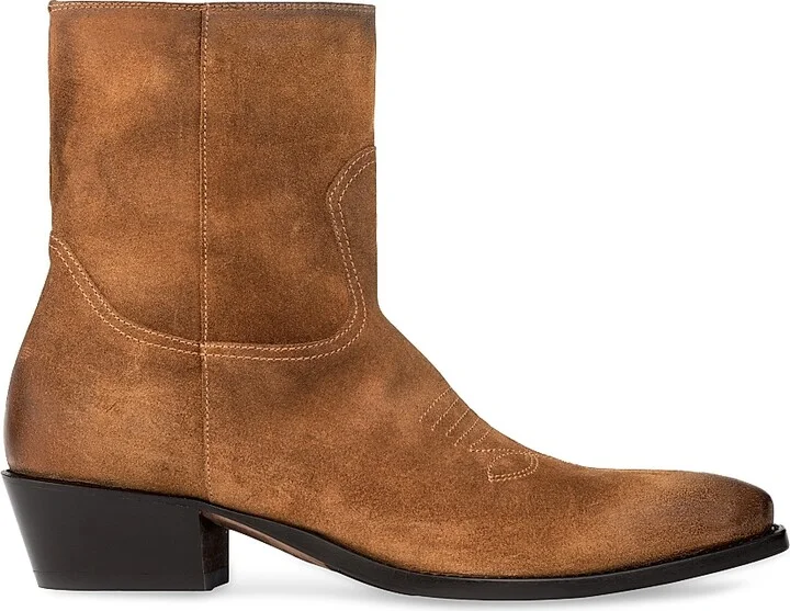 Men's Atticus Suede Boots - Whiskey - Size 10.5