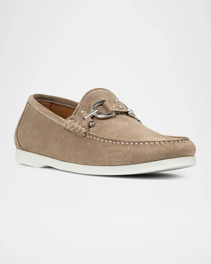 Men's Augie Suede Bit Loafers - Image 4