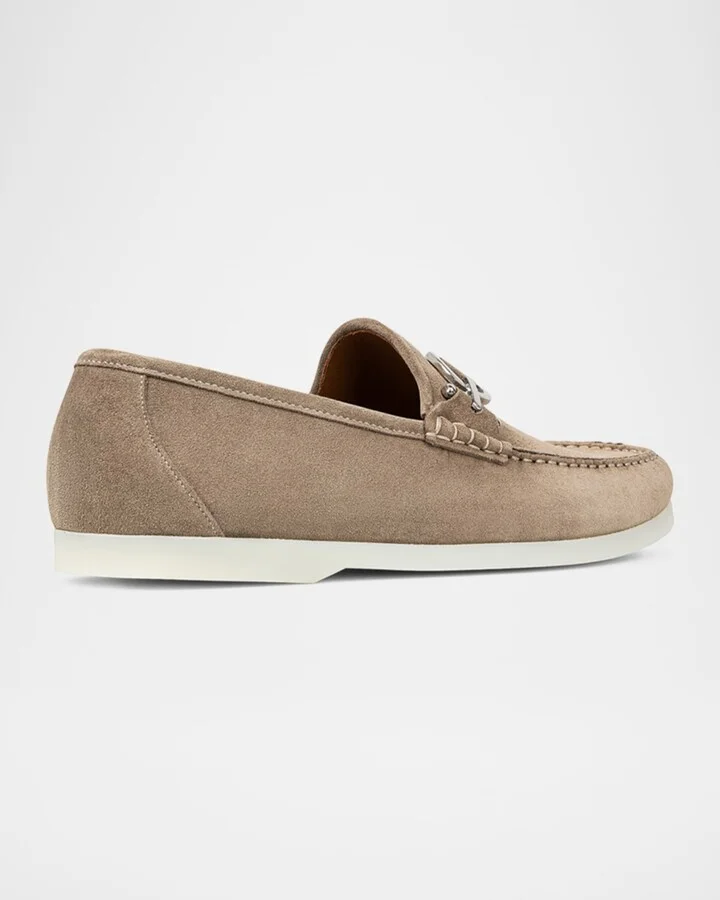 Men's Augie Suede Bit Loafers - Image 7