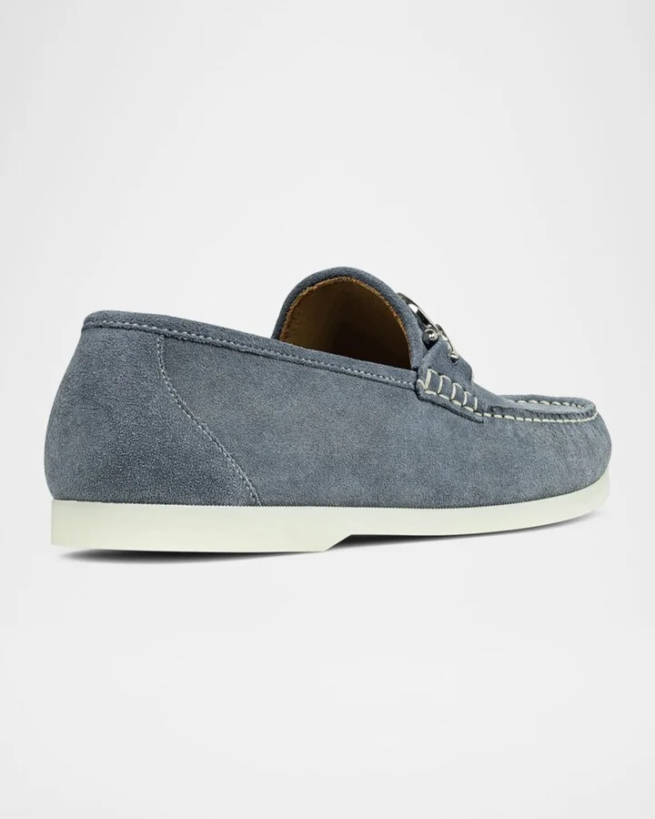 Men's Augie Suede Bit Loafers - Image 9