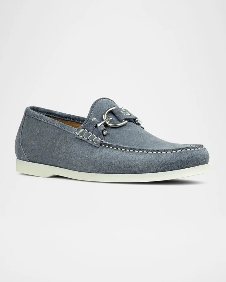 Men's Augie Suede Bit Loafers - Image 10