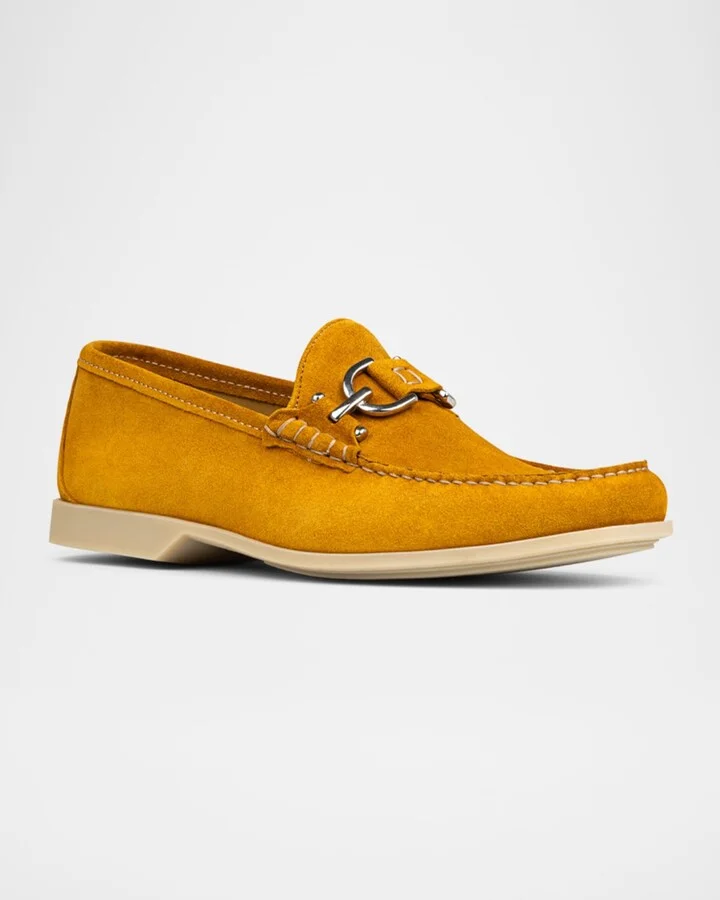 Men's Augie Suede Bit Loafers - Image 11