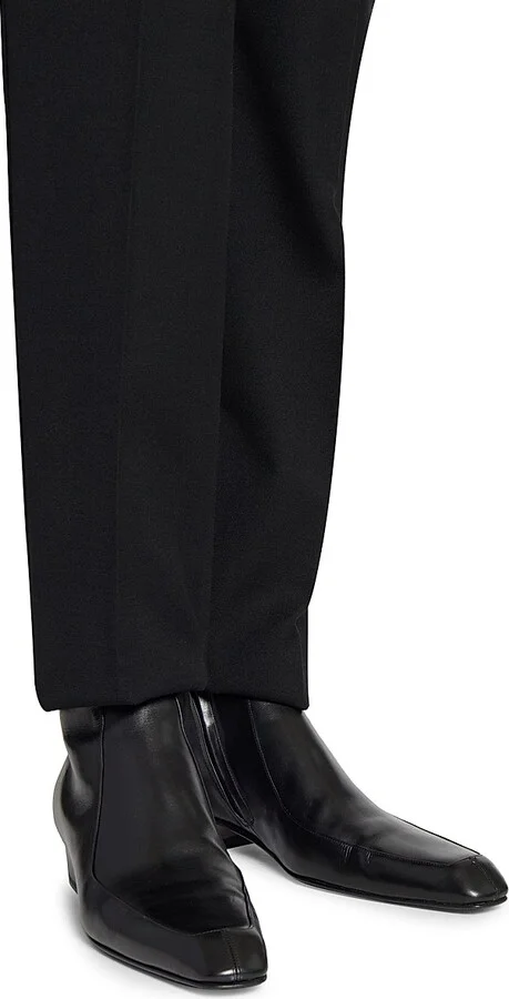 Men's Augustin Boots in Smooth Leather - Black - Size 7 - Image 5