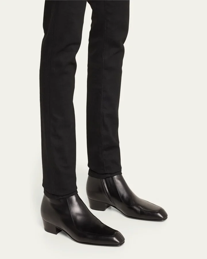 Men's Augustin Leather Ankle Boots - Image 5