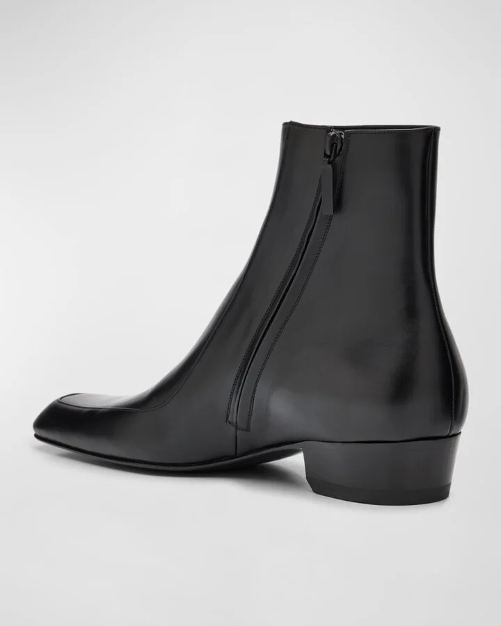 Men's Augustin Leather Ankle Boots - Image 2
