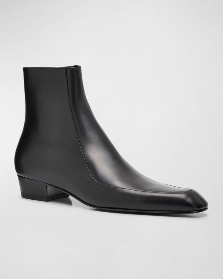 Men's Augustin Leather Ankle Boots - Image 5