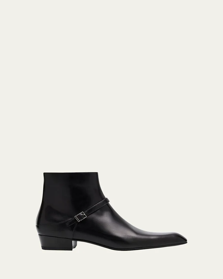 Men's Augustin Leather Zip Ankle Boots