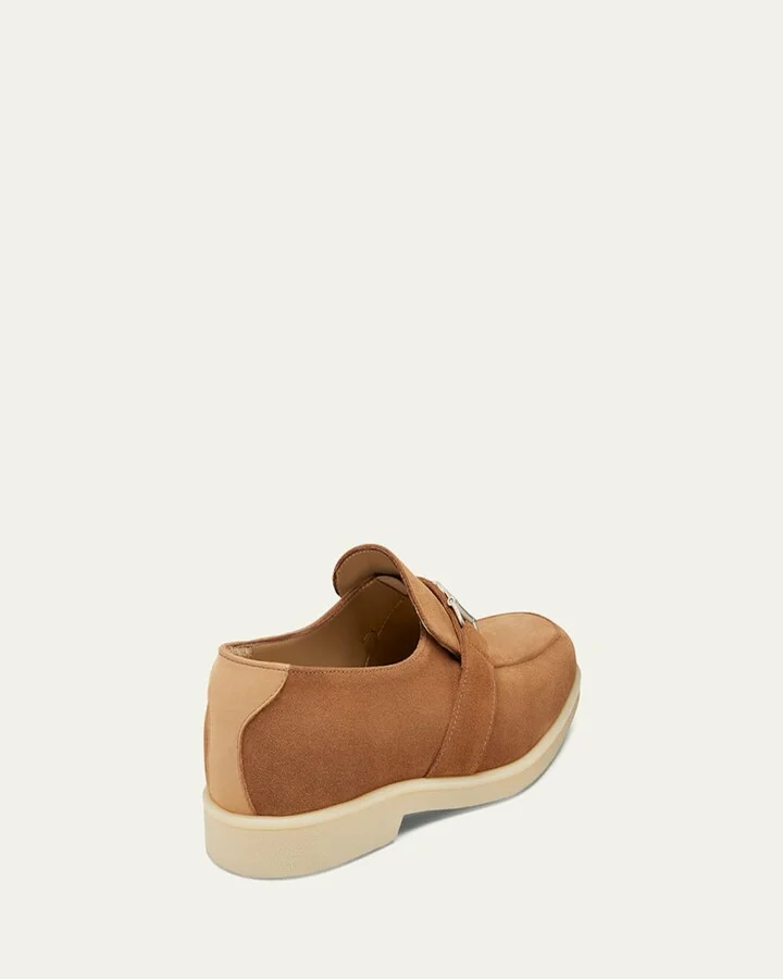 Men's Aurelio Nubuck Twisted Bit Loafers - Image 2