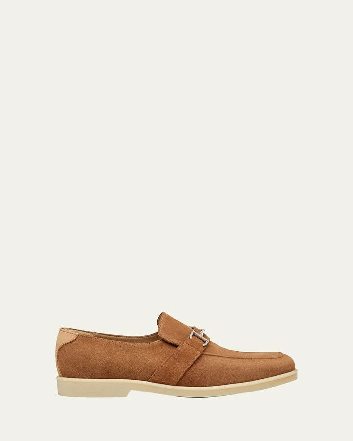 Men's Aurelio Nubuck Twisted Bit Loafers