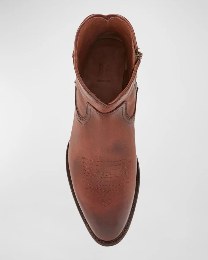 Men's Austin Side-Zip Leather Boots - Image 3