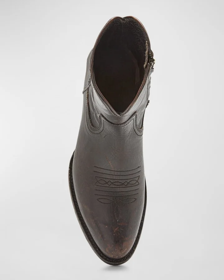 Men's Austin Side-Zip Leather Boots - Image 2