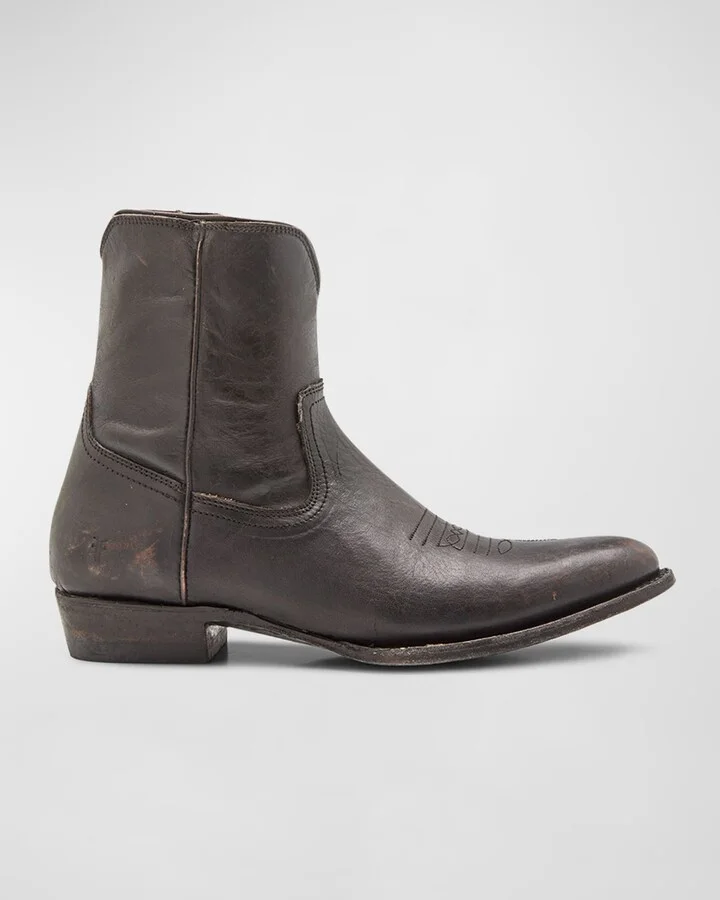 Men's Austin Side-Zip Leather Boots