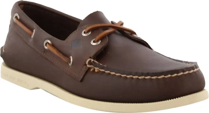 Men's Authentic Original Boat Shoe In Brown/white