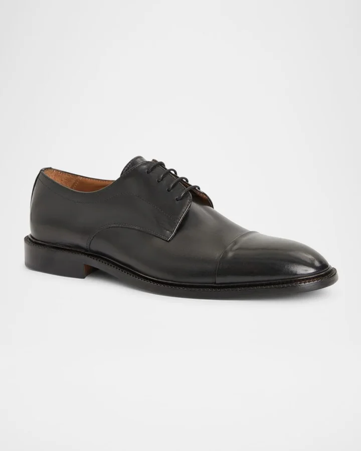Men's Aydin Leather Derby Shoes - Image 7