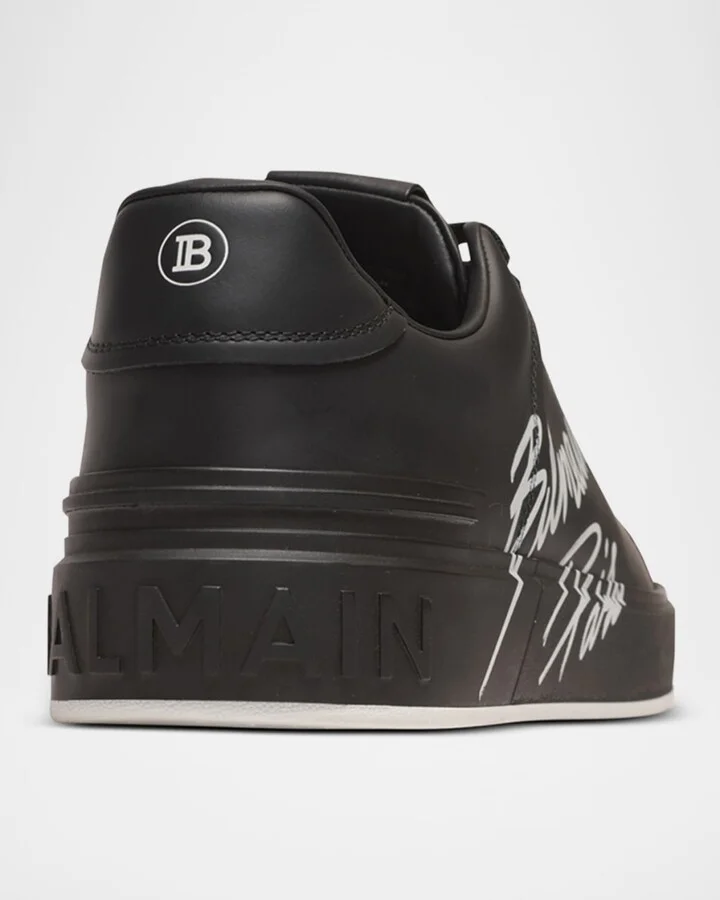 Men's B-Court Calfskin Low-Top Sneakers - Image 6