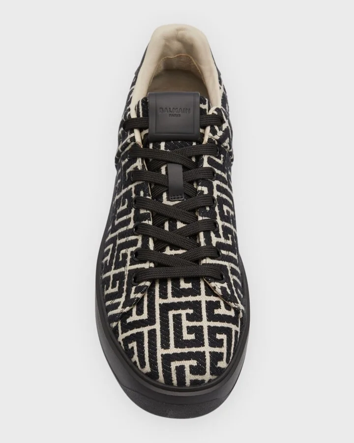 Men's B-Court Gradient Sole Leather Low-Top Sneakers - Image 5