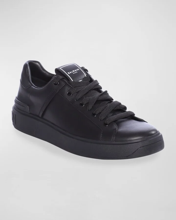 Men's B Court Leather Low-Top Sneakers - Image 2