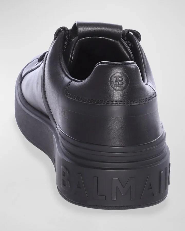 Men's B Court Leather Low-Top Sneakers - Image 3