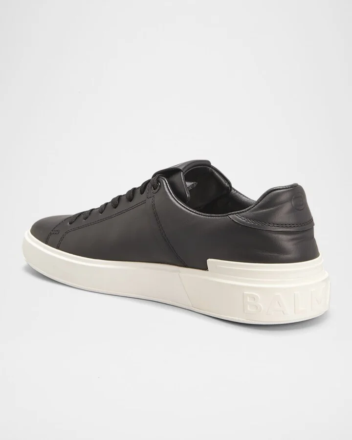 Men's B-Court Leather Low-Top Sneakers - Image 3