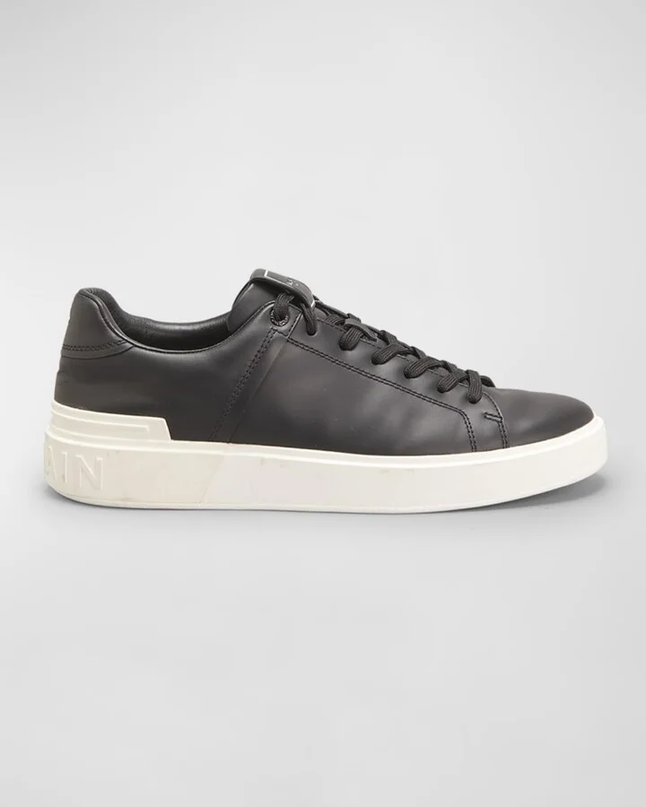 Men's B-Court Leather Low-Top Sneakers - Image 4