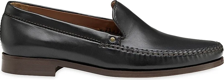 Men's Baldwin Leather Loafers - Black - Size 8