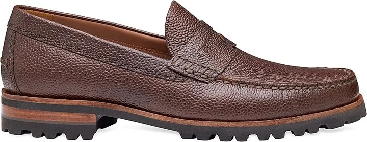 Men's Baldwin Leather Loafers - Mahogany - Size 8