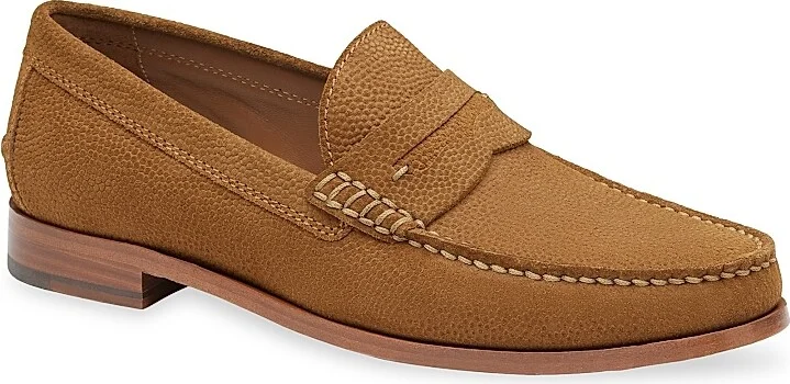 Men's Baldwin Suede Penny Loafers - Snuff - Size 8 - Image 2
