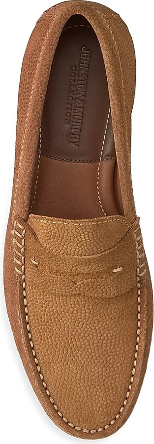 Men's Baldwin Suede Penny Loafers - Snuff - Size 8 - Image 4