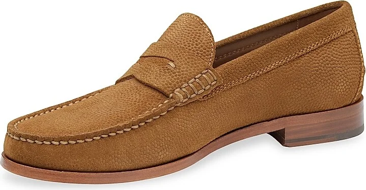 Men's Baldwin Suede Penny Loafers - Snuff - Size 8 - Image 7