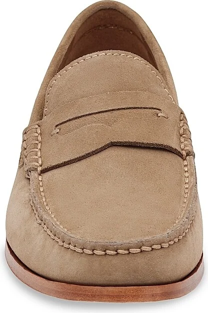Men's Baldwin Suede Penny Loafers - Taupe English - Size 8.5 - Image 5