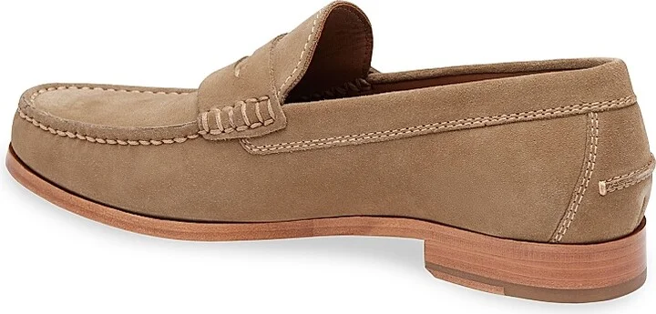 Men's Baldwin Suede Penny Loafers - Taupe English - Size 8.5 - Image 8