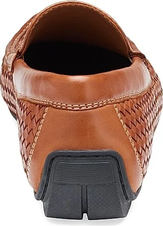 Men's Baldwin Woven Leather Driving Loafers - Tan - Size 8 - Image 4