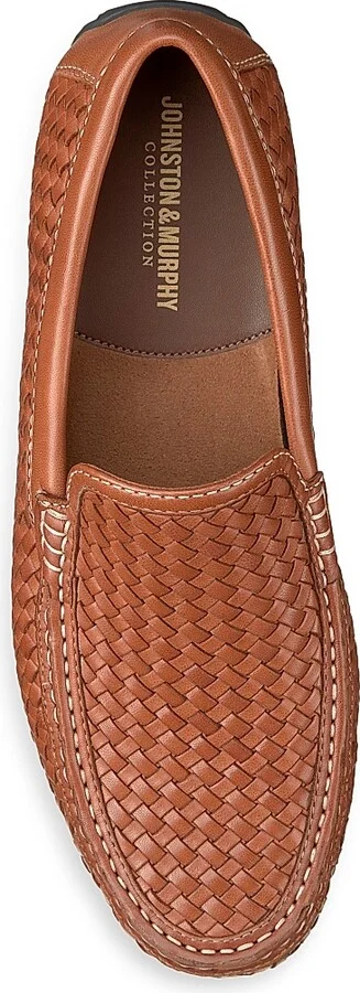Men's Baldwin Woven Leather Driving Loafers - Tan - Size 8 - Image 5