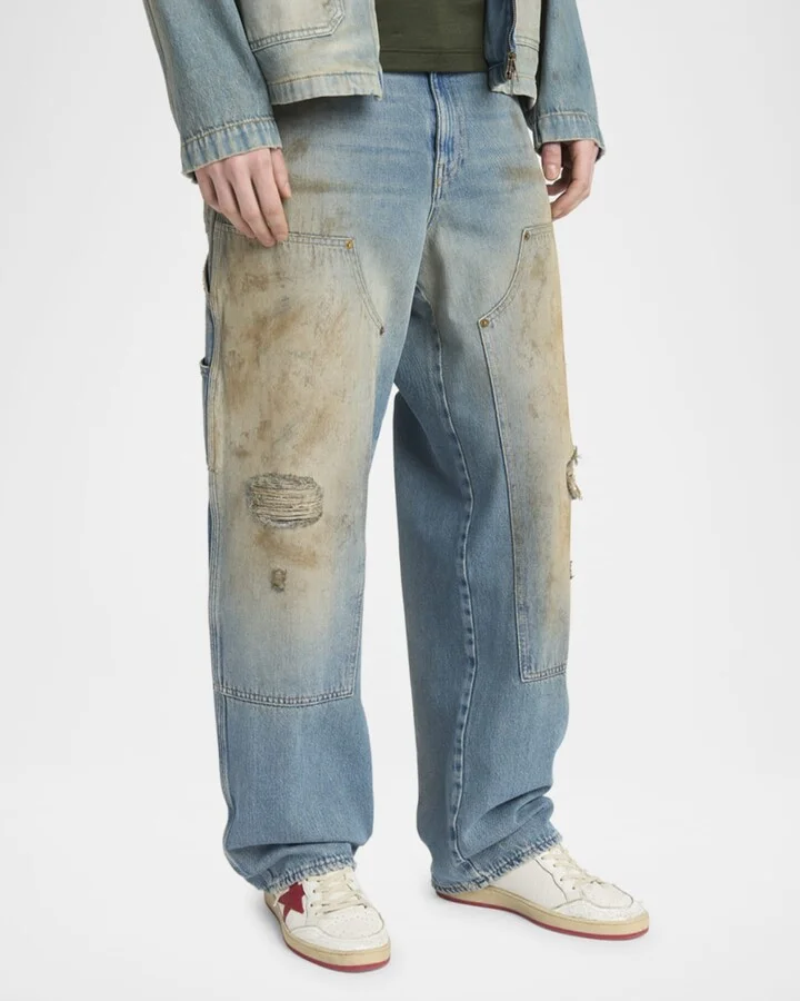 Men's Ball Star Distressed Low-Top Sneakers - Image 3