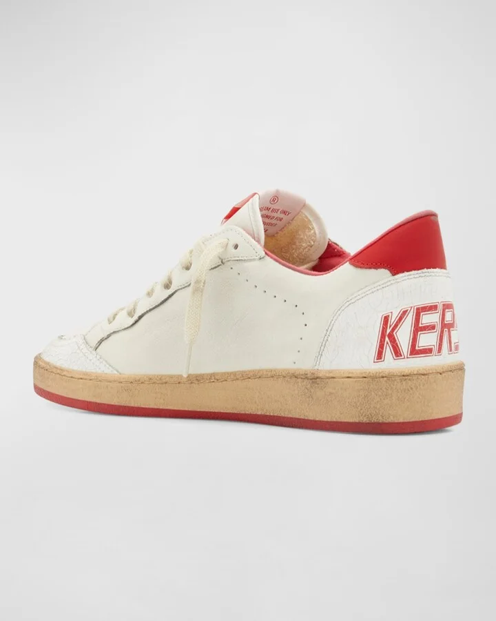 Men's Ball Star Distressed Low-Top Sneakers - Image 5