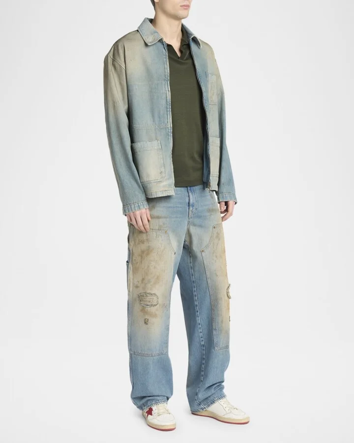 Men's Ball Star Distressed Low-Top Sneakers - Image 6
